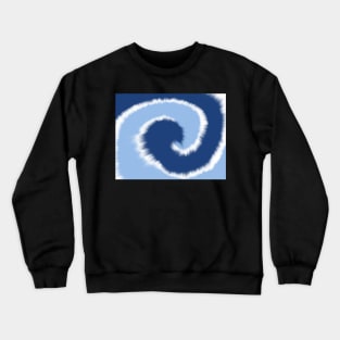 Blue and White Game Day Tie Dye Crewneck Sweatshirt